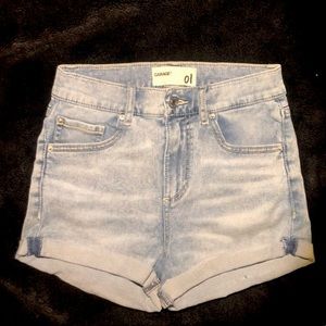 Bright garage Jean shorts